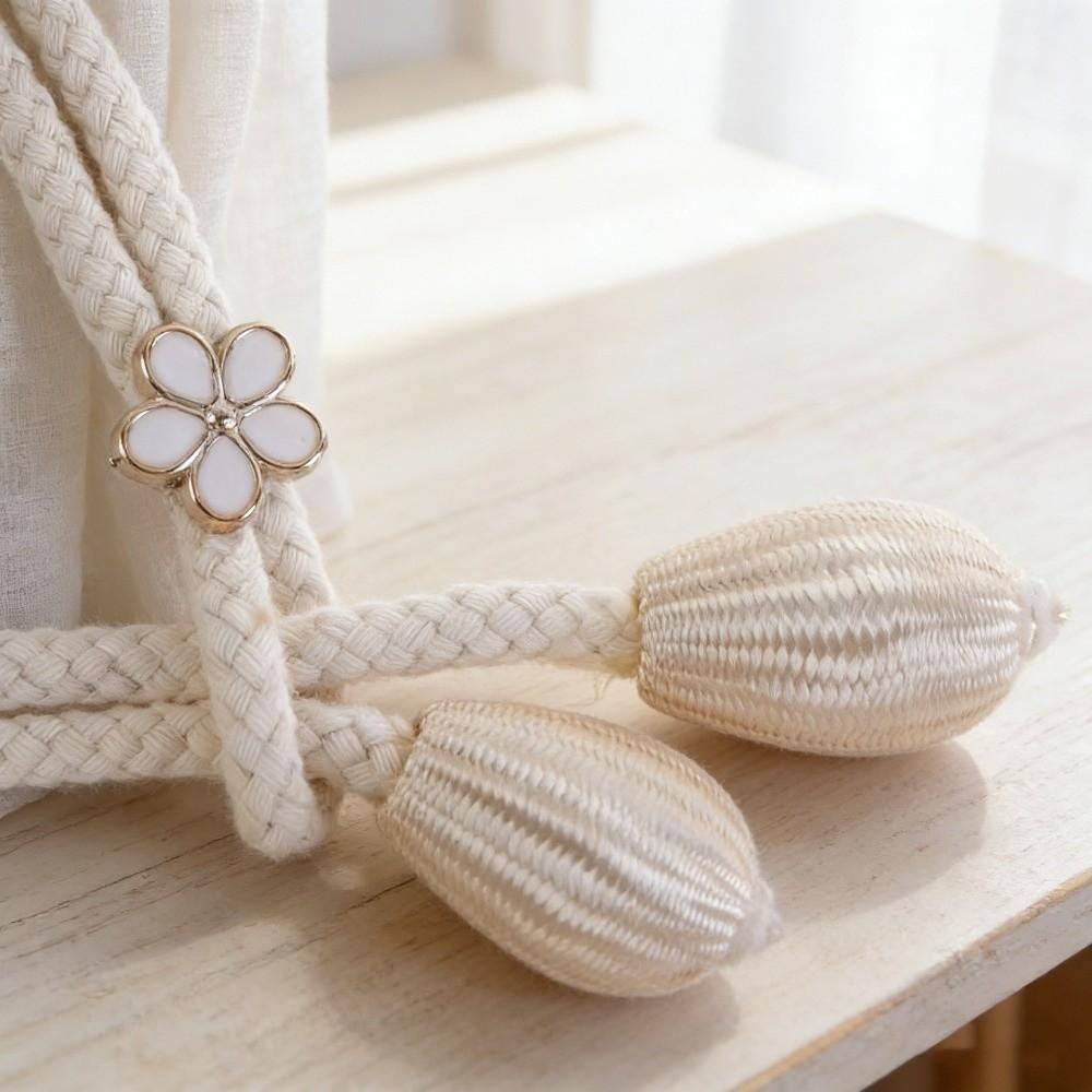Adjustable Flower Curtain Tiebacks Minimalist Curtain Tie Rope Modern Curtain Binding  Living Room