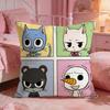 fFAIRY TAIL anime Cushion Cover Premium Comfort Reversible Pillow Cove Two in One Design for Any Room  Car Interior