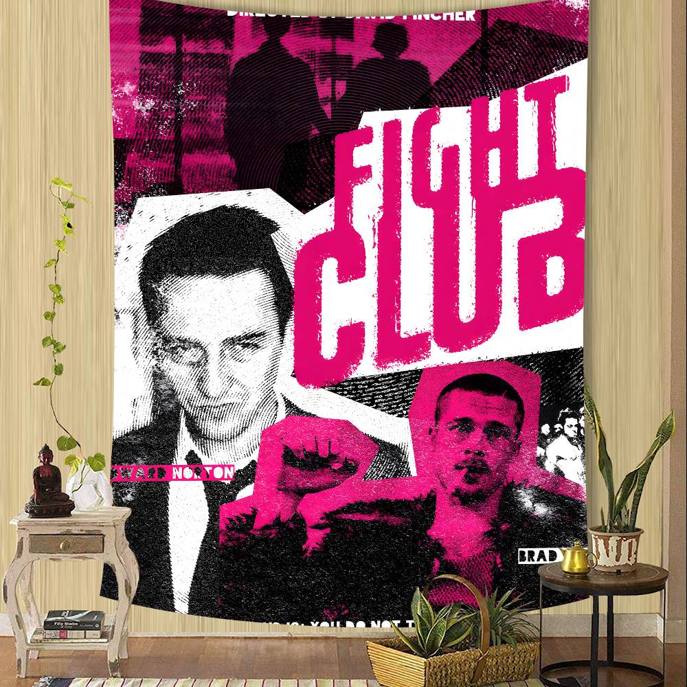 Klassischer Film Fight Club Brad Pitt Boxfilm Motto-Party Hintergrundtuch für Geburtstagsdekorationen Hintergrund für Fotoshooting