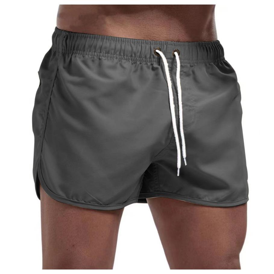 Sommer Herren Strand elastische Taille Krawatte lässig atmungsaktive Shorts Bademode