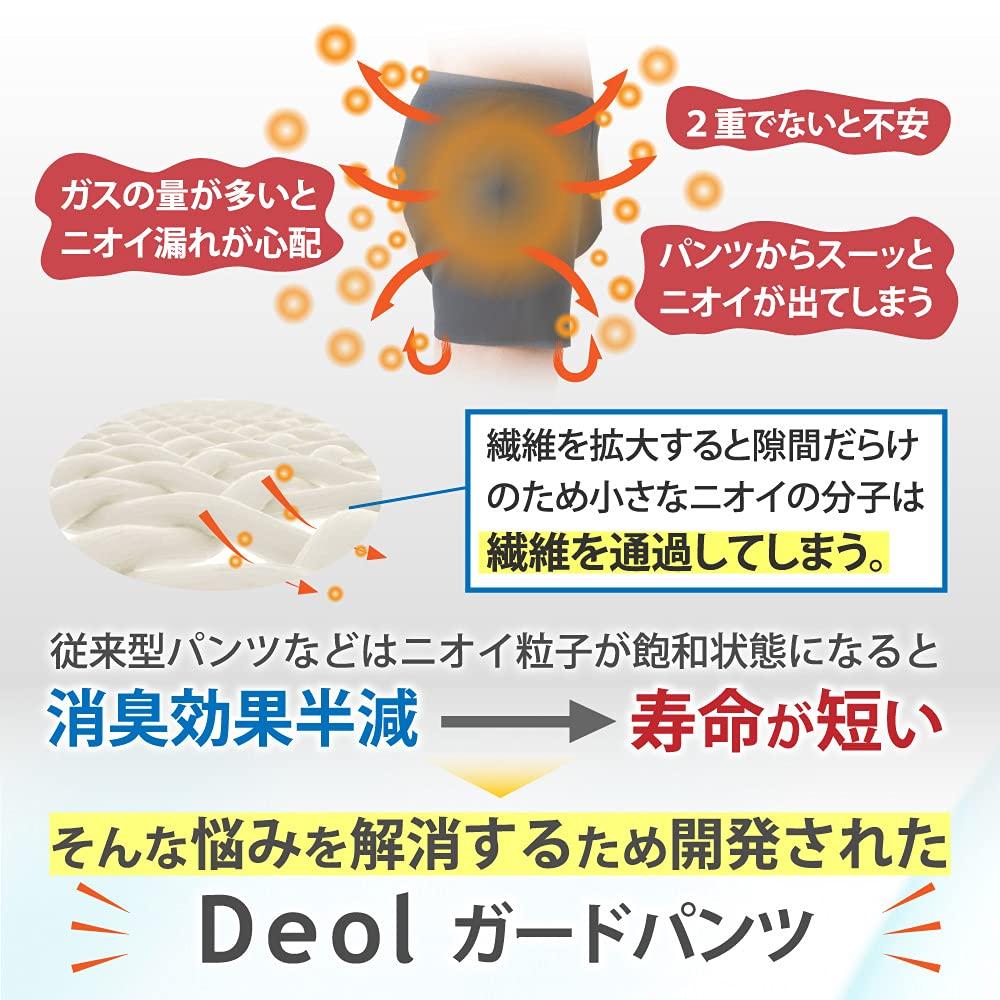 Deol Fart Deodorizing Pants Series with Booklet LL Made In Fart Deodorizing Pants Eliminate Gas Stool Period and Urine Odors Used In Nursing Care