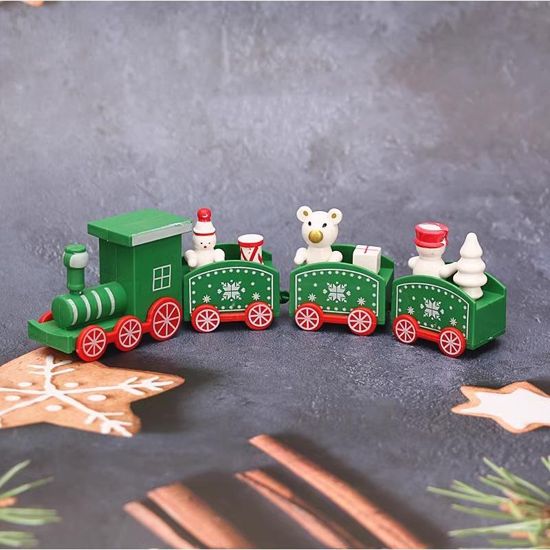 Christmas Train Christmas Train Toys Christmas Party DIY Decorations Home Cristmas Cake Decoration Ornaments Happy New Year