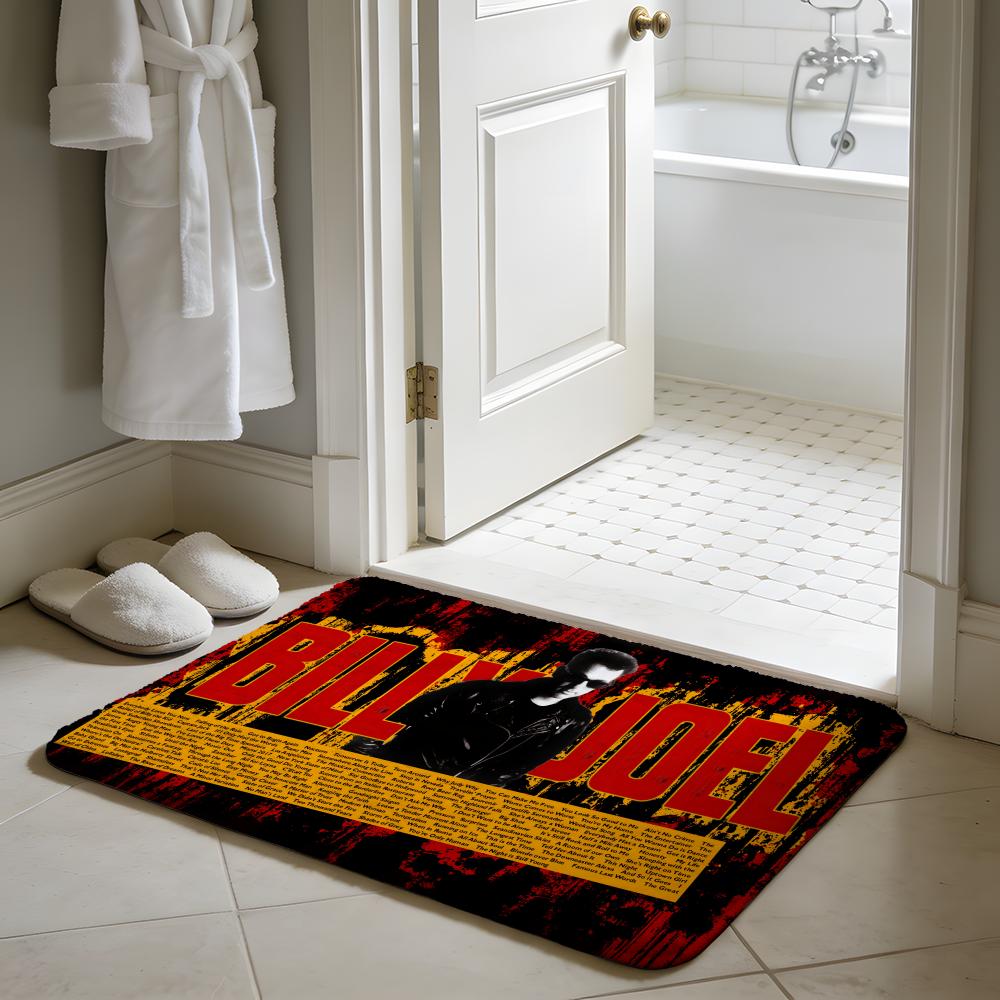 Famous SINGER BBilly Idol Floor Mat Soft Flannel Absorbent Mat Non-Slip Rug Home Bedroom Bathroom