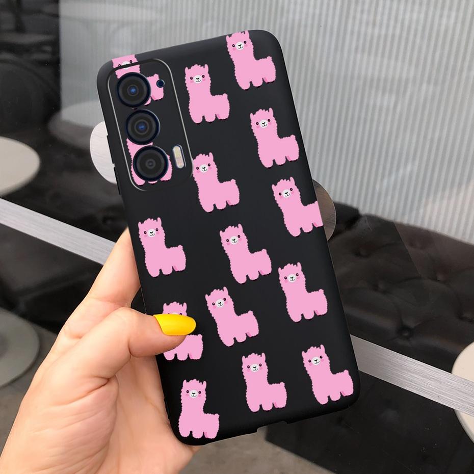 Silicon Case For Motorola Edge (2021) / Edge 5G UW (2021) Fashion Sunflower Daisy Pattern Soft Phone Cases For Edge 2021 XT2141