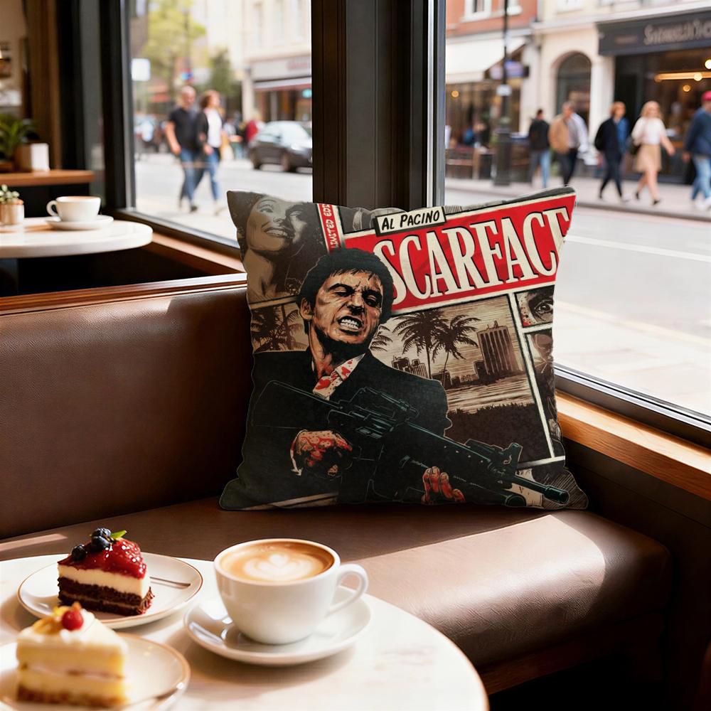 Movie Scarface Cushion Cover Decorative Cushions Covers Cover Sofa x Pillow  Piece x x Pillowcase