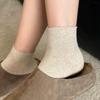 Summer and Boodles Shoes Cool and Gentle Milk Coffee Unlined Summer Short Socks Children's Slim Style Cotton