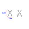 Real 925 Silver Zircon Cross Exquisite Stud Earrings For Women Classic Fine Jewelry Niche Light Accessories