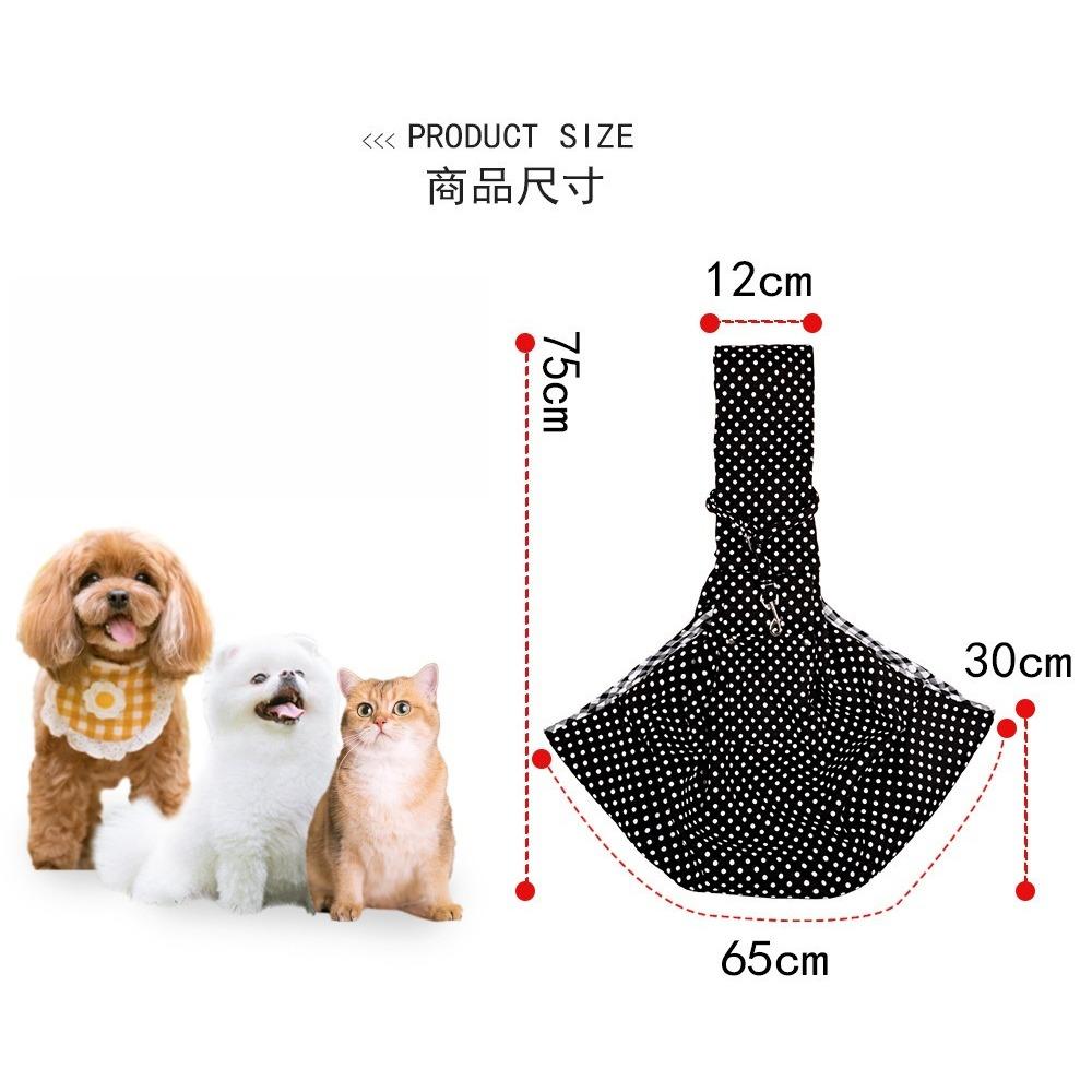 Cotton Pet Sling Bag Crossbody Carrier for Dogs Cats Breathable Hands Travel Pouch Outdoor Cat Bags