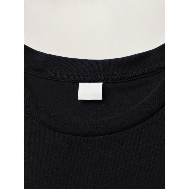 European Sizes Men's Print T-Shirt Design with Lettering, Breathable Lightweight, Casual Wear Comfort Fit for Men & Teens