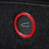 High Performances Carbon Fiber Car Trunk Button Cover Automotive Interior Sticker Trunk Button Rings Suitable for Auto