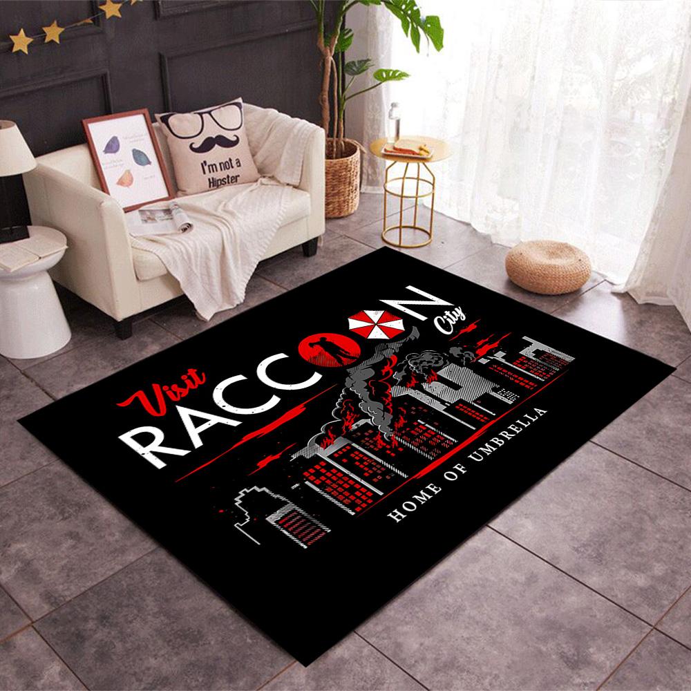 Umbrella Corporation Logo Floor Mat Design for Hallway Study room Dining Room Foyer Antislip Carpet Anime Office Decor Wedding Party Gift