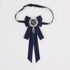 Rhinestone Ribbon Bowtie Ribbon Ribbon Bow Brooch Retro Bow Tie  For Men and Women