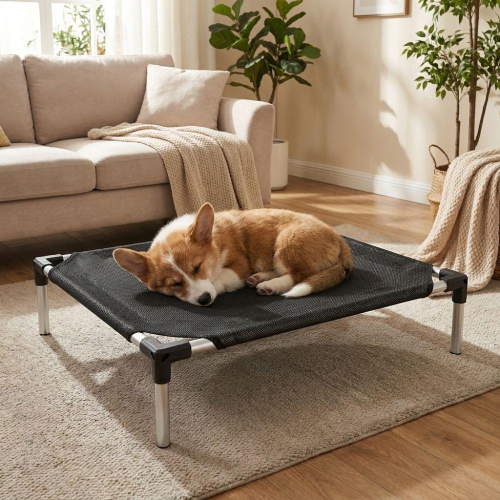 Breathable Mesh Elevated Dog Bed Waterproof Pet Cool Nest Durable Pet Cat Cot Outdoor Indoor Use