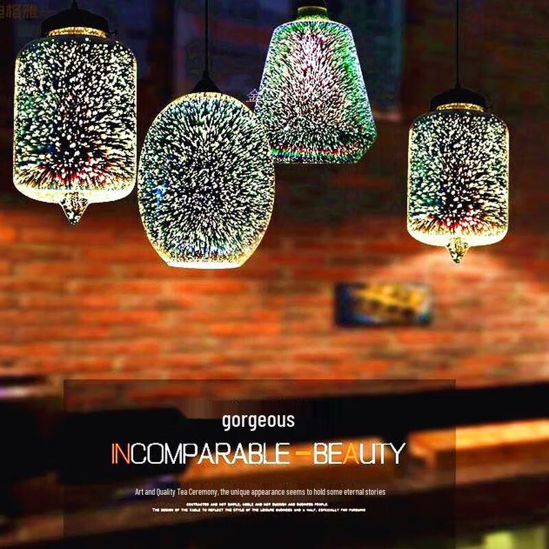 Creative 3D Color Glass Chandelier