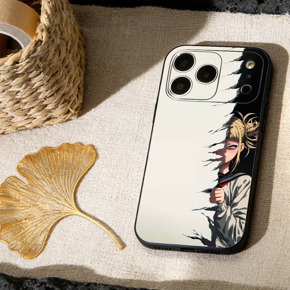 T-Toga himiko Phone Case For iPhone 17, 16,15,14,13,12,11 X XR Plus,Others Soft Black Cover