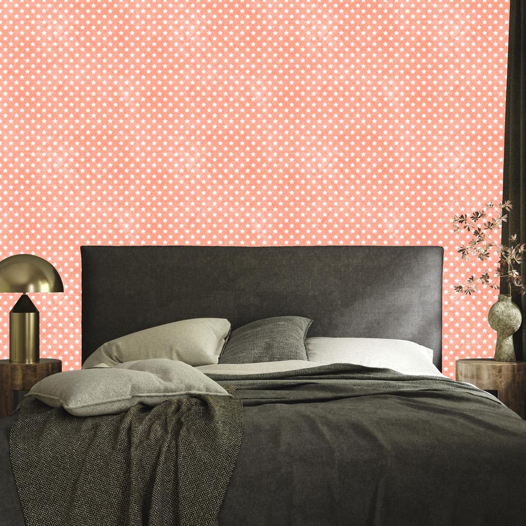 Peach Stars Wallpaper for Living Room and Bedroom 50x1000