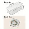 Transparent Dustproof Jewelry Storage Box, Dustproof Bracelet Bracelet Jewelry Storage Display Box, Desktop Bracelet Crystal Bead Jewelry Storage