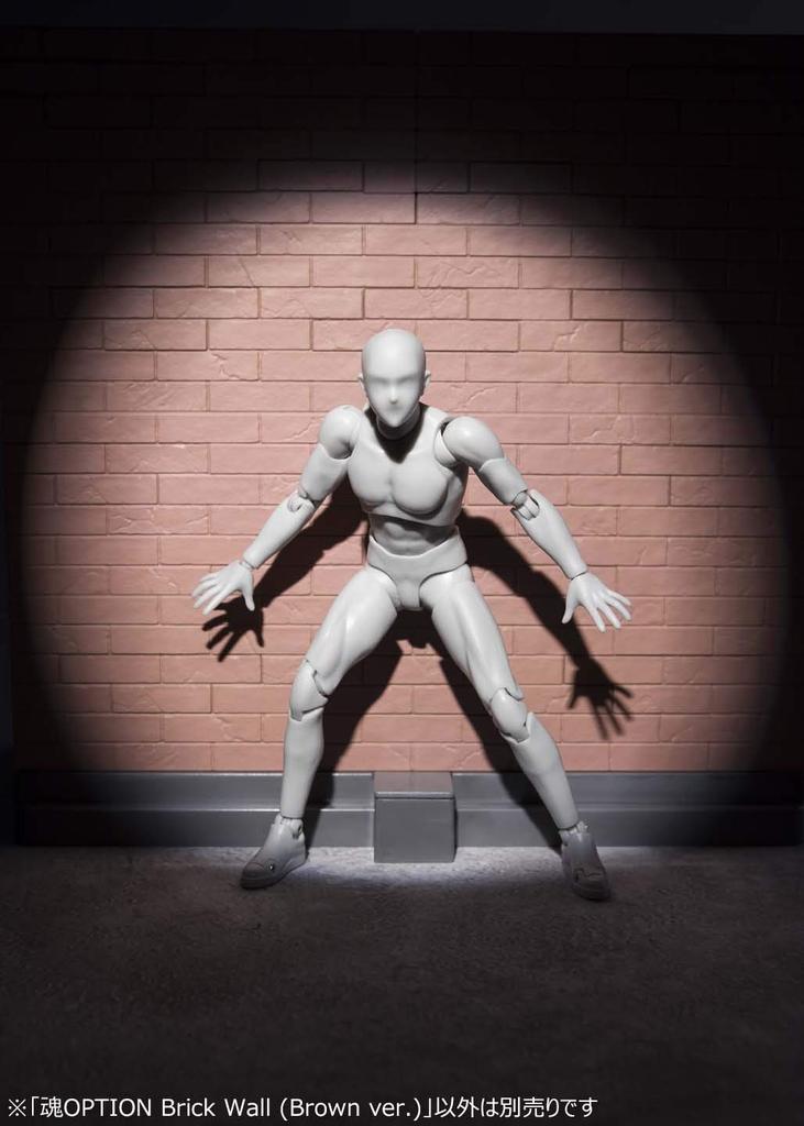 TAMASHII NATIONS Tamashii OPTION Brick Wall ABS finished figure (Brown ver.) Non-scale