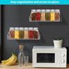 Acrylic Spice Rack Attached To the Wall for Kitchen Cabinet Doors or Hanging Spice Rack RV Spice Rack Hook and Loop Bid Farewel