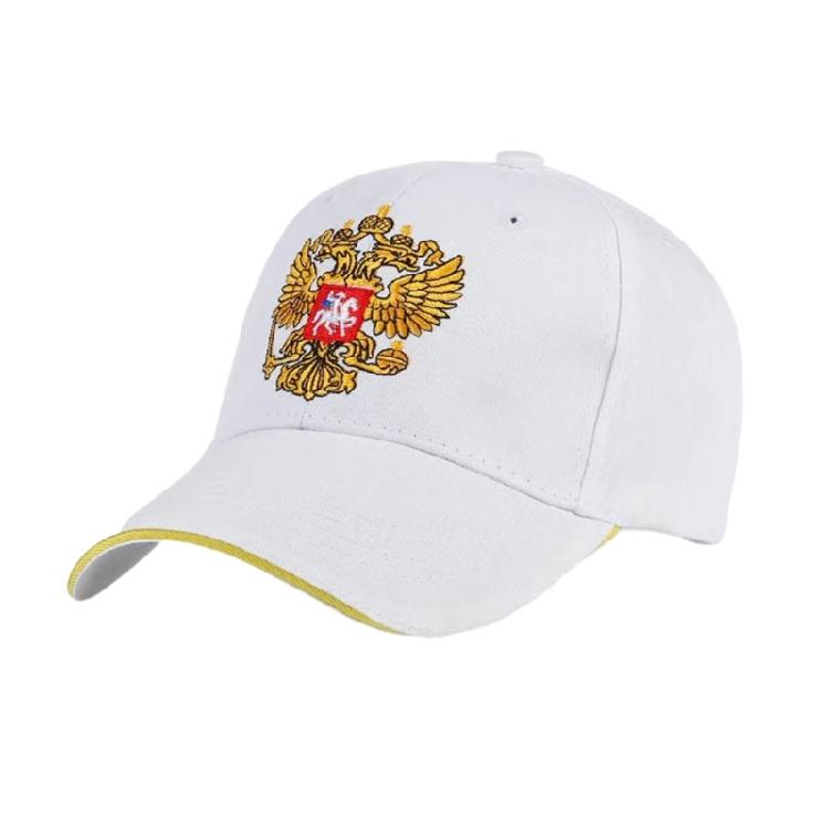 Comfortable Cotton Baseball Caps with Embroidery Russian Emblem for Travel and Leisure Event Women Men Unisex Sun Hat