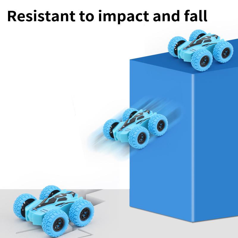 Fun Pull Back Car Double-Side Vehicle Inertia Safety and Fall Resistance Shatter-Proof Model for Kids Boys Childrens Toys Car