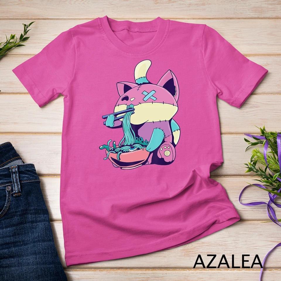 Pastel Goth Ramen Cat Anime Kawaii T-Shirt Unisex T-shirt 5 2XL