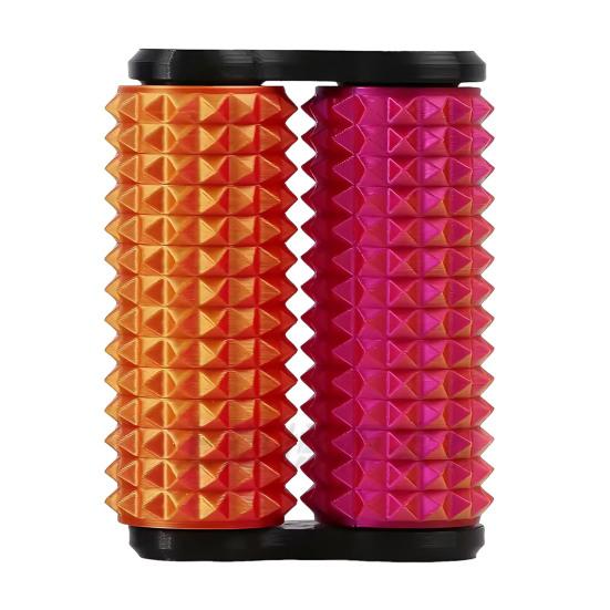 Spiky Grippie Stim Fidget Toy 3D Printed Dual Roller Hand Massager Stress Relief Pain Stimming Tool Bumpy Roller Sensory Toy