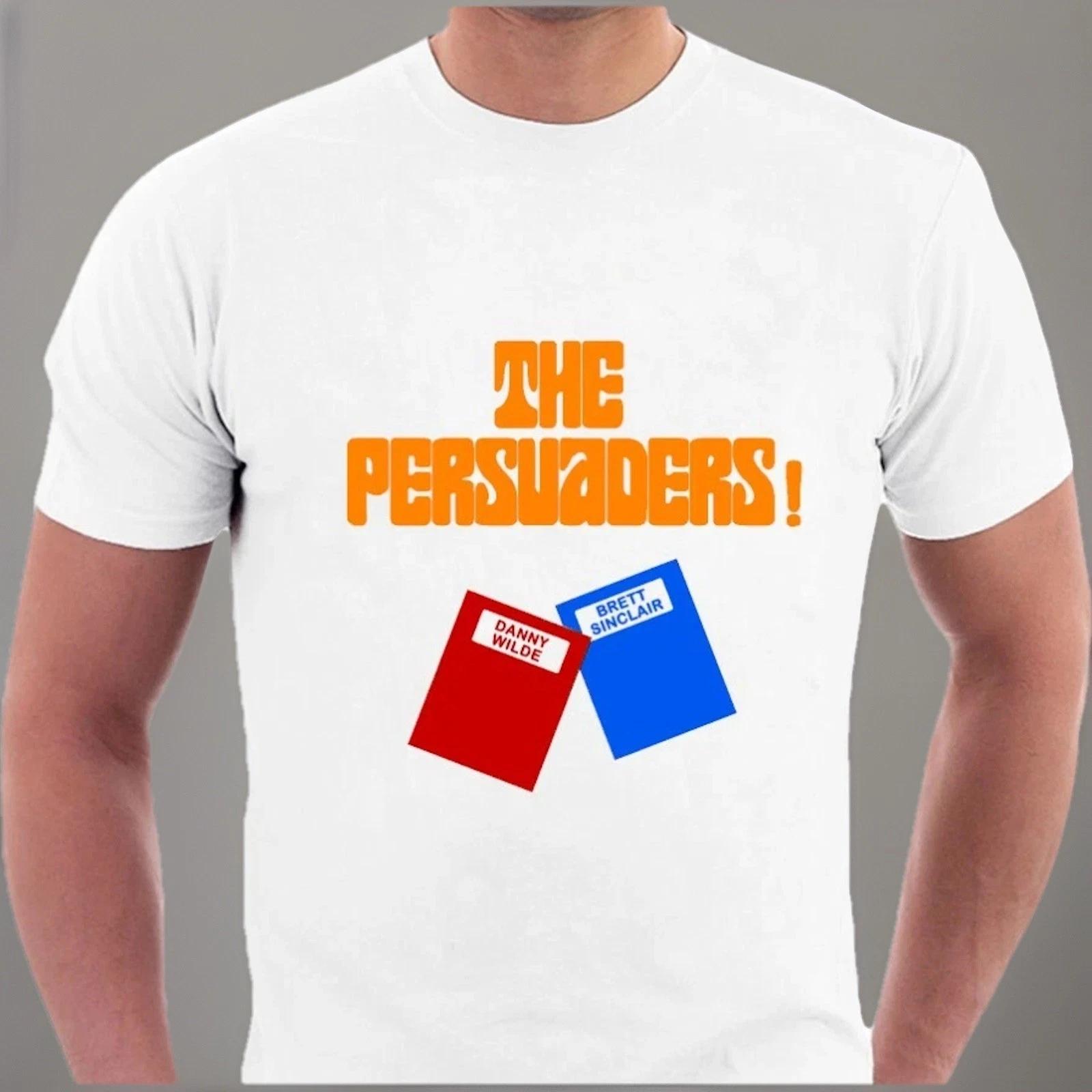 The Persuaders in Colour T-shirt Tony Curtis Roger Moore 70s TV Tee by Sillytees XL