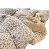 Thickened Milk Fleece Bed Four-Piece Set, Double-Sided Fleece Coral Fleece Quilt Cover, Bed Sheet Three-Piece Set