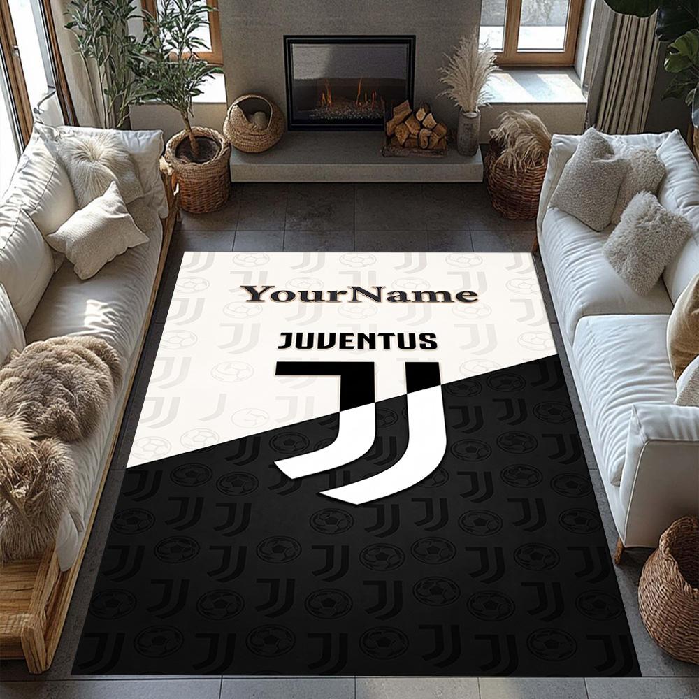 Juventus Personalized Name Floor Mat Suitable for Study room Outdoor Dormitory Living Rooms Anti-slip Rug Office home decor