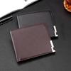 Stylowy męski portfel biznesowy - duża pojemność, wiele przegródek na karty, klips na bilety, etui na karty dla młodych profesjonalistów