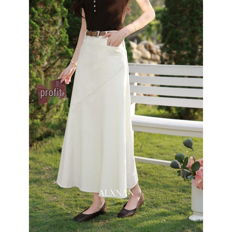 Lixiangnan Women s Premium Lace A-line Skirt L абрикосовый