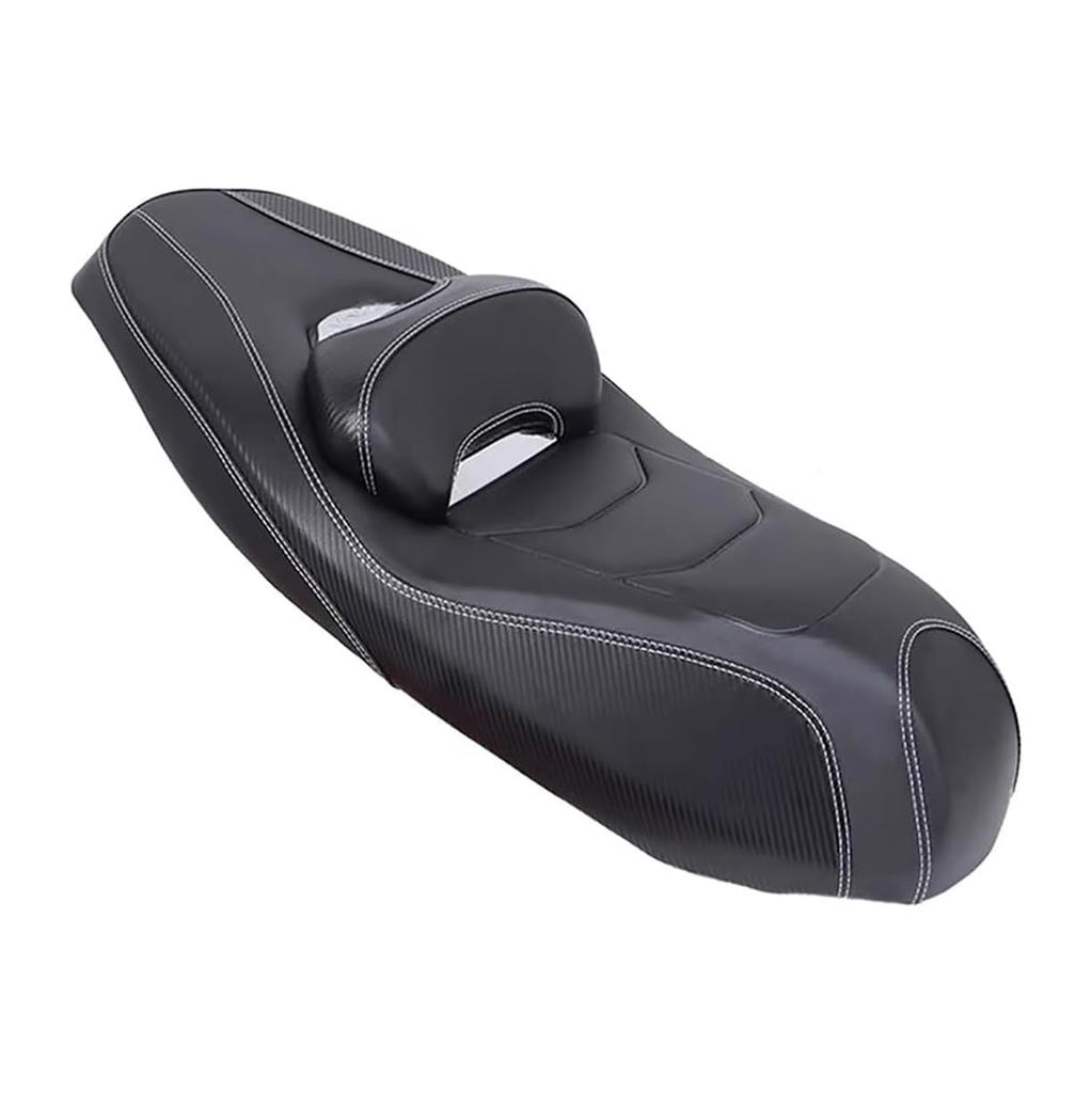 Yamaha NMAX155 N-MAX155 2020-2024 Motorcycle Seat, Single BucketSemi-Bucket, Carbon Black, Custom Seat, Lowered, Stepped Seat, Factory Style, with