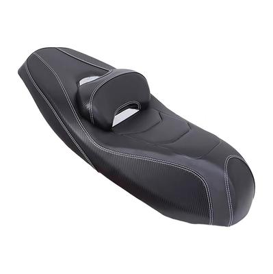 Yamaha NMAX155 N-MAX155 2020-2024 Motocyklowe Siedzenie, Jednokubełkowe/Półkubełkowe, Czarny Włókno Węglowe, Siedzenie Customowe, Obniżone, Stopniowane Siedzenie, Styl Fabryczny, z