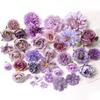 Purple Artificial Flowers Heads Silk Fake Flowers For Home Decor Party Wedding Decoration DIY Valentine's Day Gifts Accessories