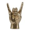Rock Hand Gesture Statue Desk Collection Decorative Art Resin Craft Figurine for Apartment Cafe Office Living Room Decorations