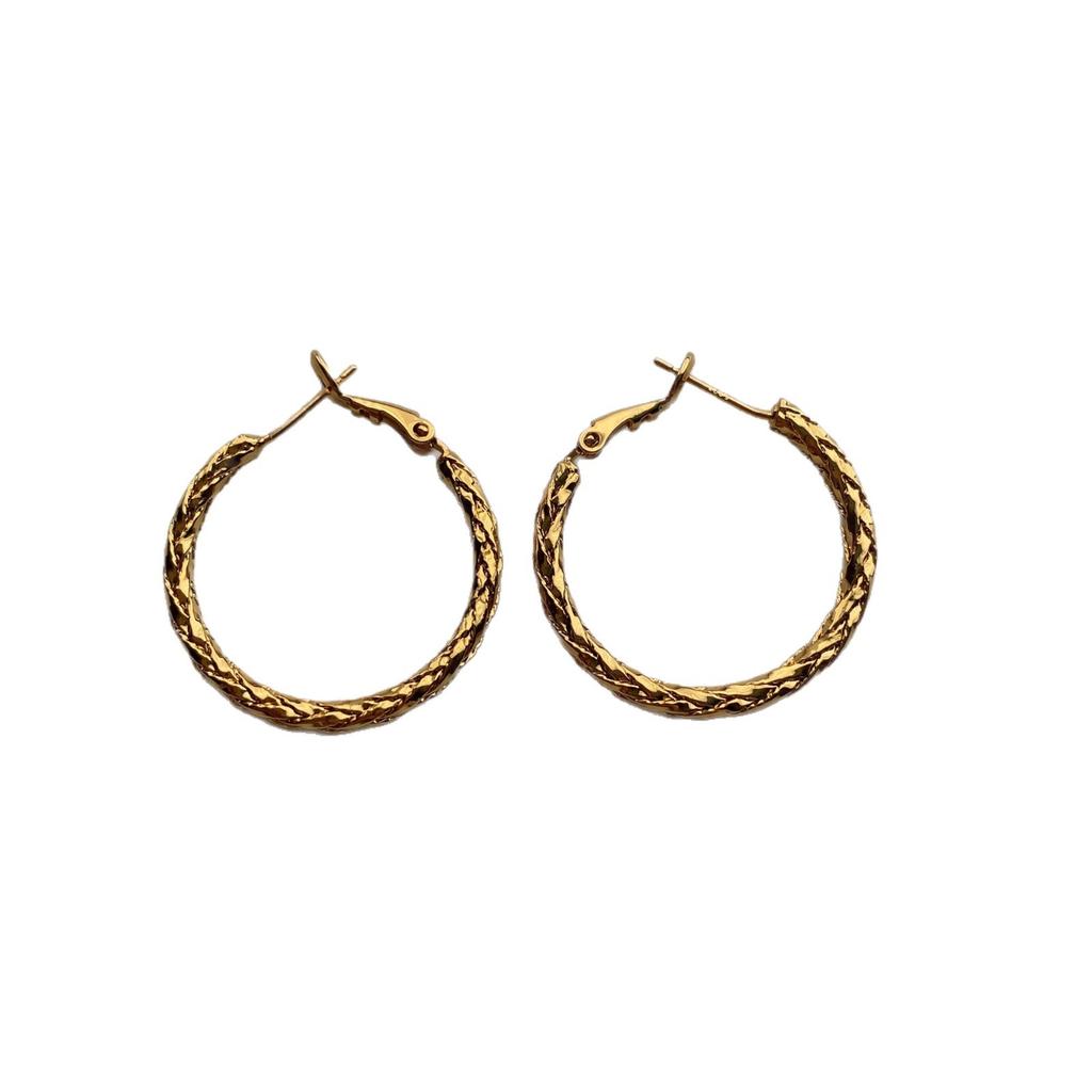 Classic Minimalist Woven Earrings Ear Buckles Light Luxury Fashion Retro Niche Personality Premium Daily Commuter Earrings