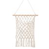 1 buc Decor de perete Boho Suport plasă pentru reviste Macrame decorativ Plasă de perete macrame pentru casă Raft de perete macrame cu ciucuri Portabil