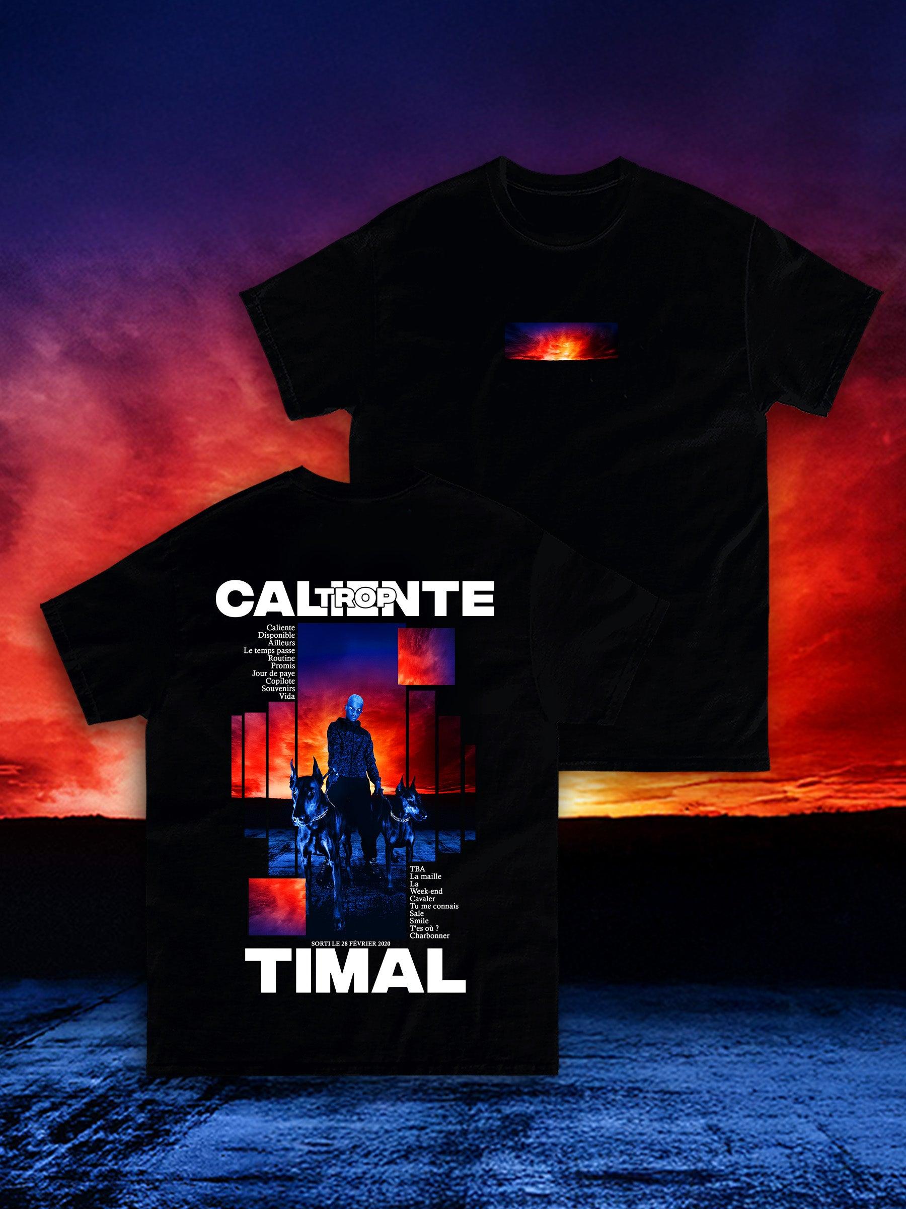 Timal Caliente Album Tshirt French Rap Hip Hop Music Graphic Tee Unisex Unisex Casual Short Sleeve Tops S