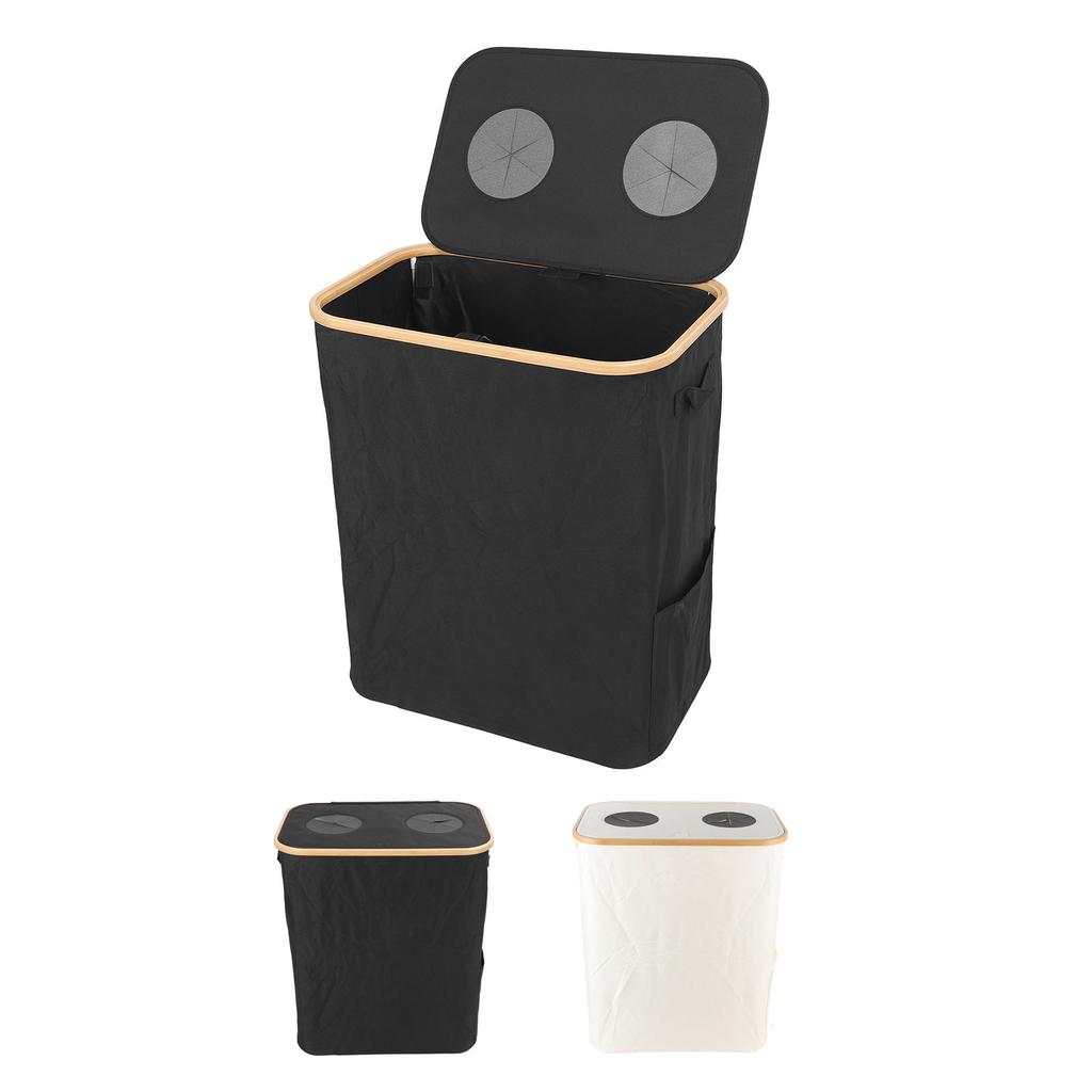 Recycling Bin Storage Reusable Double Inner Bag Foldable Recycling Storage Collection Container with