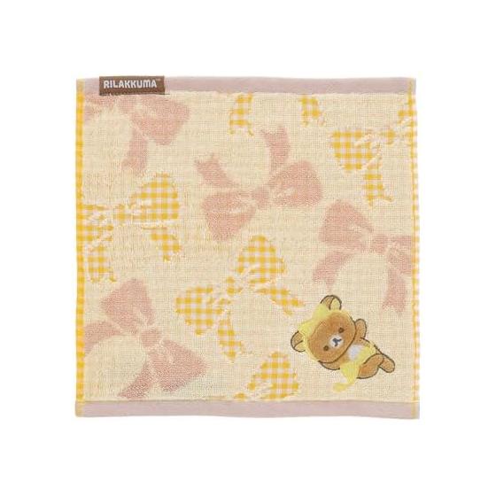 

Marushin Handkerchief Rilakkuma Rilano Ribbon Organic Cotton Fur Applique Embroidery Antibacterial and Deodorizing 6405022000