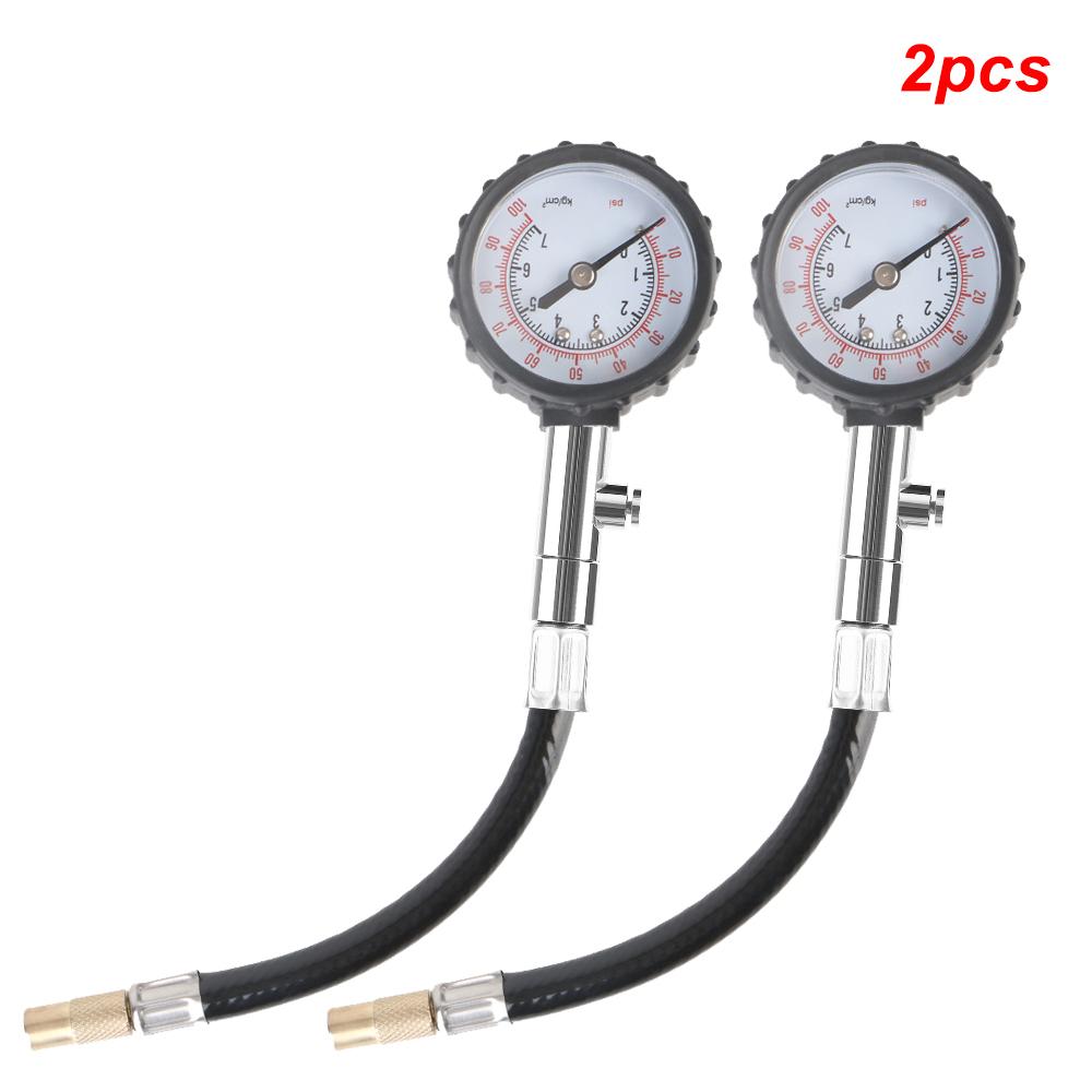 0-100PSI Tire Pressure Gauge Analog Type Portable Automobile Tire Pressure Monitor Test Meter Motorcycle Tyre Pressure Tester