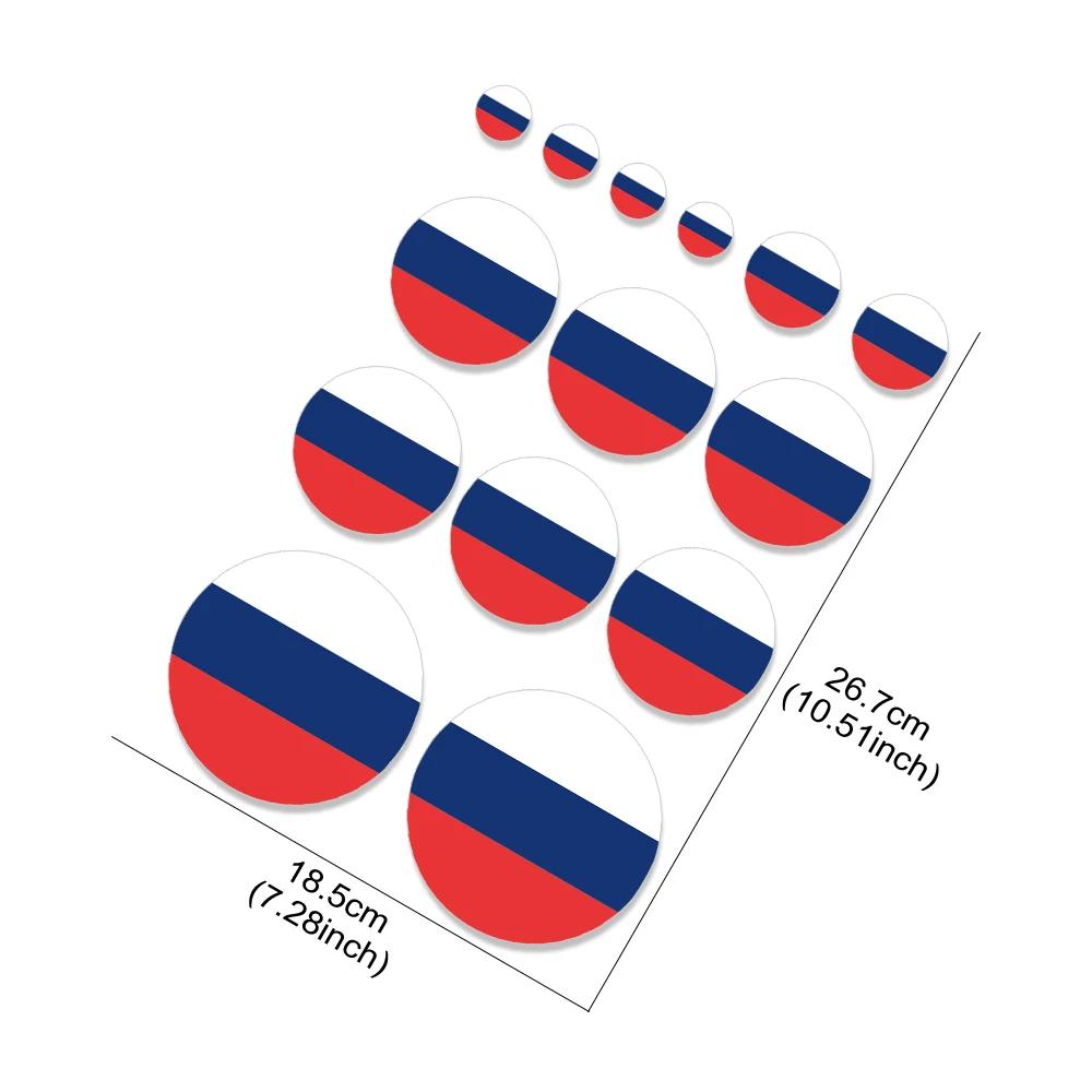 Russian Flag Car Sticker PVC Creative Russia Vinyl Decals Motorcycle Decor Accessories For Lada Niva Granta Hyundai Kia Renault