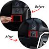 Red Carbon Fiber Handbrake Switch Panel Trim For Toyota Tundra -24
