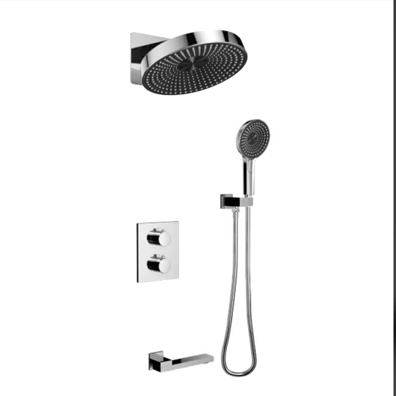 

VGX Concealed Thermostatic Shower System Set Temperature Digital Display Waterfall Shower System Rainlfall Bathroom Shower Set 12 inch&G1/2