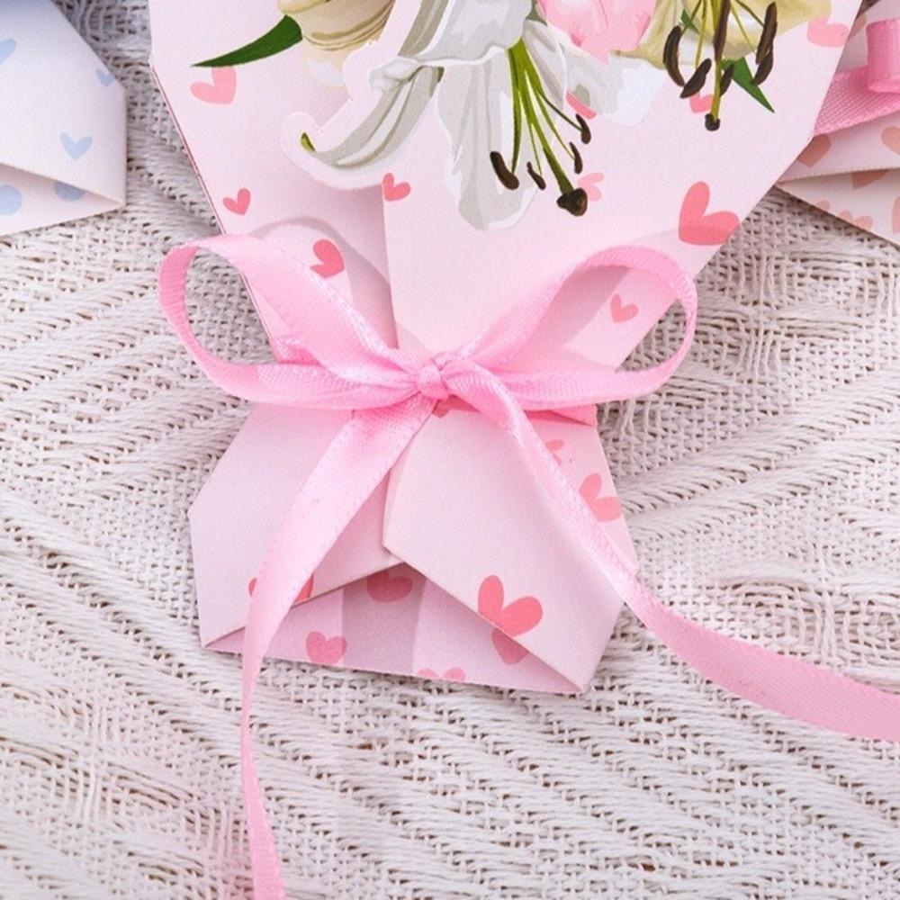 Paper Craft Flower Bouquet Greeting Card 3D Invitation Card Greeting Card  Christmas Celebration