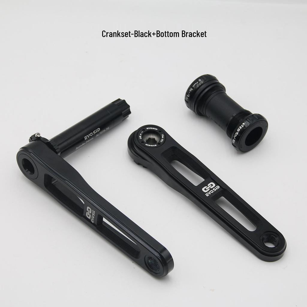 EVOSID Lightweight CNC Road Bike Crankset: 3-Bolt, 40-50T for Gravel & Folding Bikes