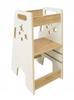 Kitchen Helper For Children Solid Adjustable White Polish