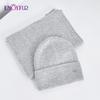 SOMALER Winter Beanie Hat Scarf Set For Women Warm Wool Knit Beanie With Sequins Long Soft Scarf Neck Warmer 2 In 1 Gift Set