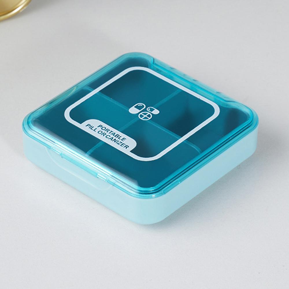 Medicine Storage Box Portable Sealed Dust-Proof Medicine Box Carry With You Divided Tablet Box Divided Packaging